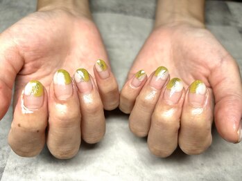 ジュリネイル(JULIE NAIL)/ぬりかけニュアンスネイル♪