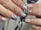 手書きリボンネイル