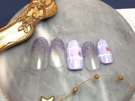 手書きニュアンスチェック柄