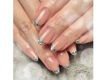 キラッと輝くネイルに♪＃ガラスフレンチ