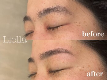リエラ(Liella)/眉毛ワックス before→after