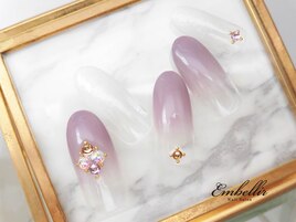 (1024)ビジュー風ネイル