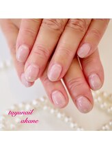 たゆ ネイル(たゆnail)/爪先ワンポイントネイル