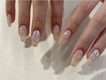 アイネイルズ 天神今泉店(I-nails)/【misato.n】シンプルリボン