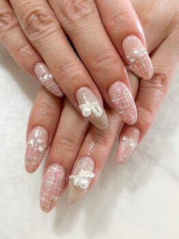 テラス(TERRACE)/ガーリーツイードネイル