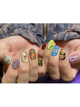 手描きアートが得意なサロン