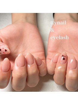 ティーネイルアンドアイラッシュ(tty)/ちゅるんカラー×ハートホロ