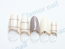 グラマーネイル(Glamor nail)/チェック柄☆¥6,800