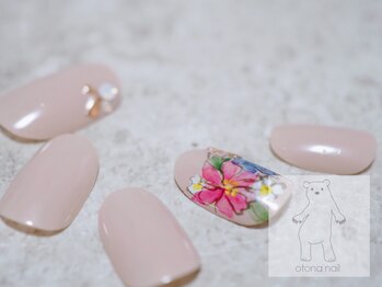 オトナネイル(otona nail)/ニュアンスフラワーネイル