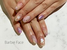 バービーフェイス 恵比寿(Barbie Face)/定額ニュアンスアート片手3本