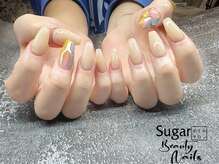 シュガービューティーネイルズ(Sugar Beauty Nails)/スカルプ長さだし(2本アート)