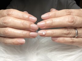 ワンカラー+パーツ添え