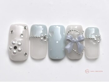 ブルーフラワー￥9000