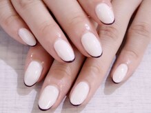 ラルネイル 大宮(Lull. nail)/＊先端ライン＊BLACK＊