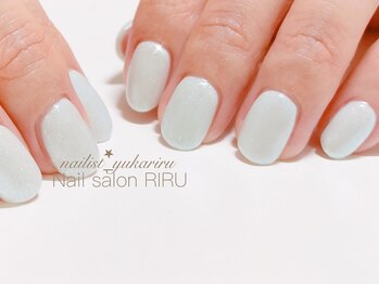 リル(RIRU)/優しいブルーのキラキラワンカラ