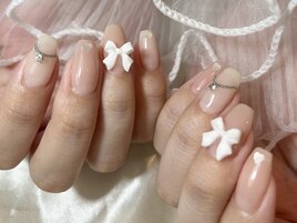 【パラジェル】リボンネイル