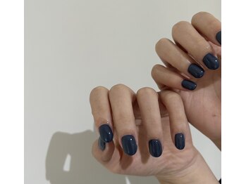 イオ(io.)/ネイビー◯ワンカラーネイル