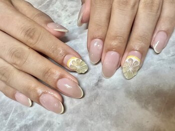 ネイル アイラッシュ 彩 熊谷店/レモンネイル