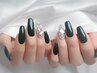 ★美フォルム付き　チップ長さだしワンカラー 
