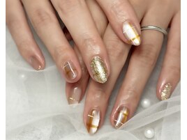 秋色チェック×マグネット