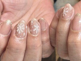 雪の結晶ネイル