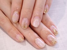 ラルネイル 大宮(Lull. nail)/＊ホワイトGOLD＊ニュアンス＊