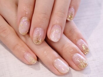 ラルネイル 大宮(Lull. nail)/*ホワイトGOLD*ニュアンス*