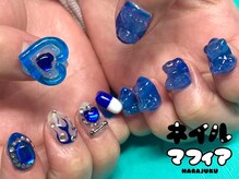 ネイルマフィア 渋谷(NAIL MAFIA)/アシメネイル/クリアネイル
