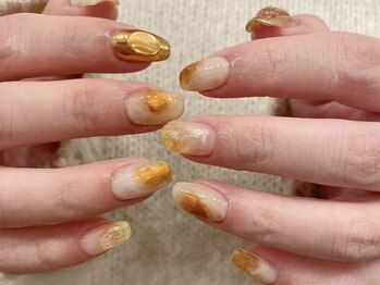 アイネイルズ 天神今泉店(I-nails)/【misato.n】はちみつニュアンス