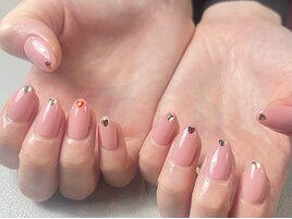先端ハートホロネイル【岡山】