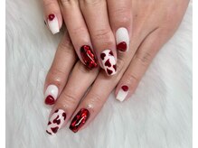 ネイルアンドアイラッシュスタジオ シュシュ(chouchou)/人気デザイン！ハートホロ埋込