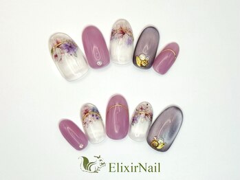 エリクサーネイル 渋谷(Elixir Nail)/定額aシンプル/クーポン使用
