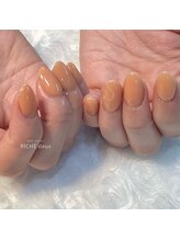 リッシュ ドゥ(RICHE deux)/チークオレンジ＋手書きハート