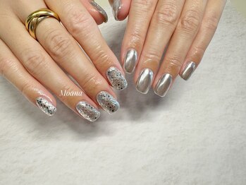 モアナ(Moana)/シルバーミラー&ラメ