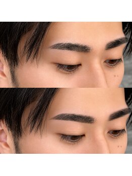 クレマ(Clema)の写真/【男性のお客様も大歓迎☆】お顔の印象は8割眉で決まる!!眉毛を整えることで爽やかな印象に♪初回4000円~