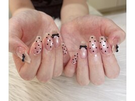 ドット　リボンネイル