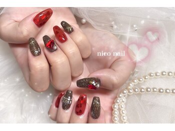 ニコネイル(niconail)/バレンタインネイル♪