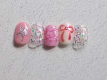 ディー ネイル アイラッシュ ヤバ(DEE nail×eyelash yaba)/B-18 150分アートフリー