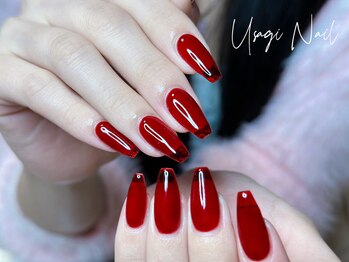 ウサギネイル 新大久保店(usagi nail)/マグネットフレンチ秋可愛い