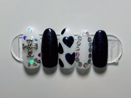 ハート★モノトーン★クロス