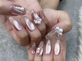 秋カラー◇クリアフレンチ