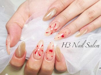 エイチスリー(H3)/弊店自慢の長さだし定額ネイル