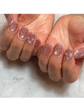 ネイルサロンリュクス (nailsalon Luxe)/夏うる艶マグxミラーアート