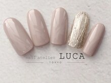 ネイルアトリエルカ(nail atelier LUCA)/L-21 グレーニュアンスネイル