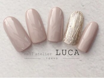 ネイルアトリエルカ(nail atelier LUCA)/L-21 グレーニュアンスネイル