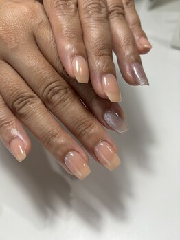 ネイルスタンド ツキイチ(NAIL STAND)/ワンカラー+マグネットネイル