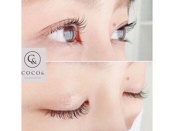 ココアンド(COCO&)の写真/ラッシュリフト上下set☆逆さまつ毛&下向きまつ毛さんにも大人気☆選べるデザイン♪お悩み別メニュー豊富◎