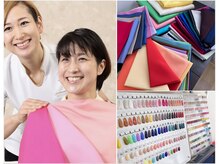エムネイル(emu nail)の雰囲気（120色の色布を使ってあなたが一番垢抜ける色を見つけ出します。）