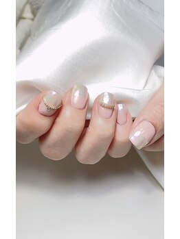 ユナールネイル(YUNA.L Nail)/【ワンカラー＋ミラー】