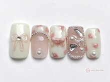 ネイルメゾン 池袋店(NAIL MAISON)/ピンクフラワー￥9000